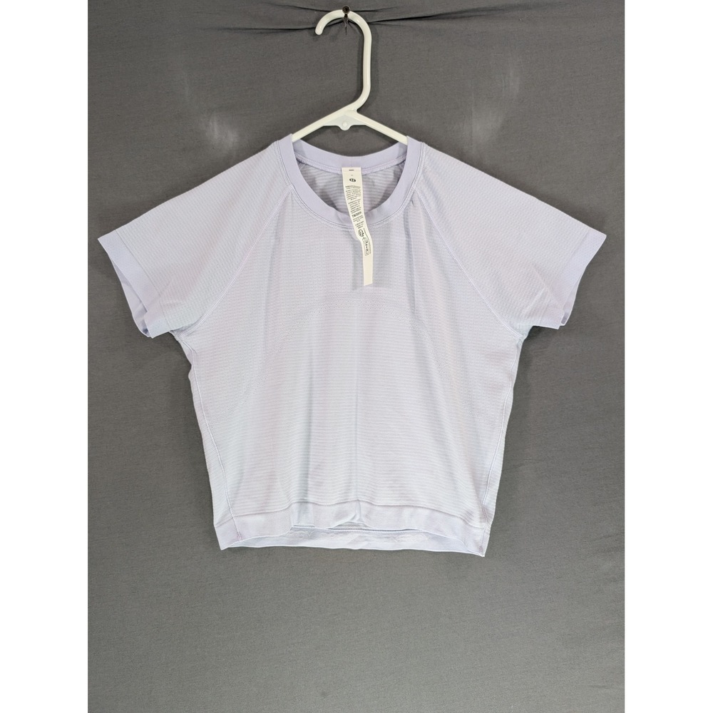 Lululemon Swiftly Tech Short Sleeve 2.0 Lavender Race Length Size 6 LW3GZHS
